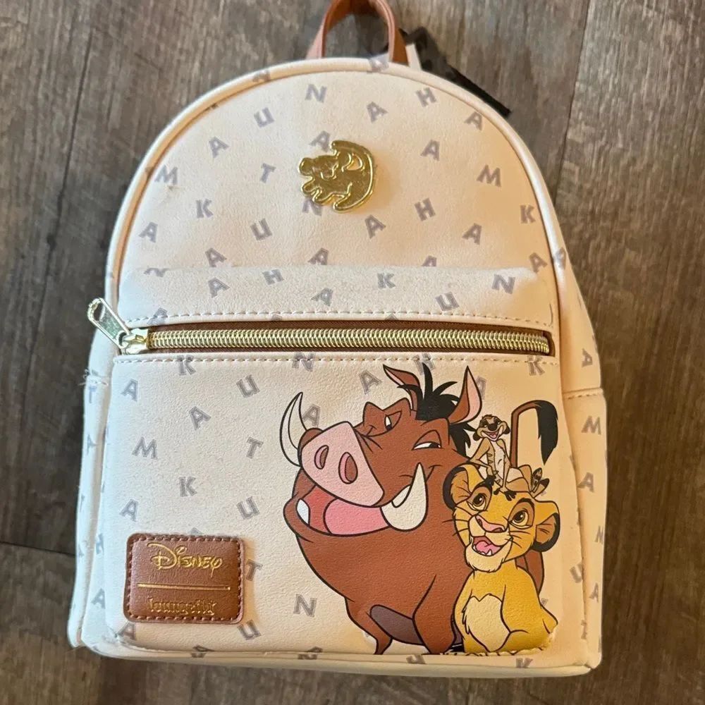 Disney Lion King Kids Backpack - Cream and Brown